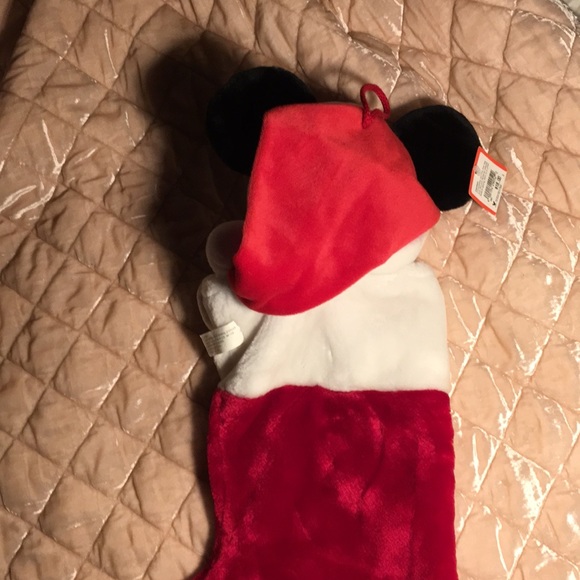WDW Plush Stocking Mickey Mouse Santa and Minnie Mouse - Picture 5 of 13